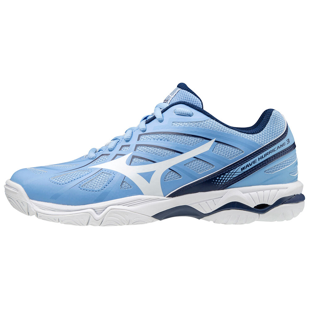 Tenis Para Voleibol Mizuno Wave Hurricane 3 Para Mujer Azules/Blancos 4160528-NR